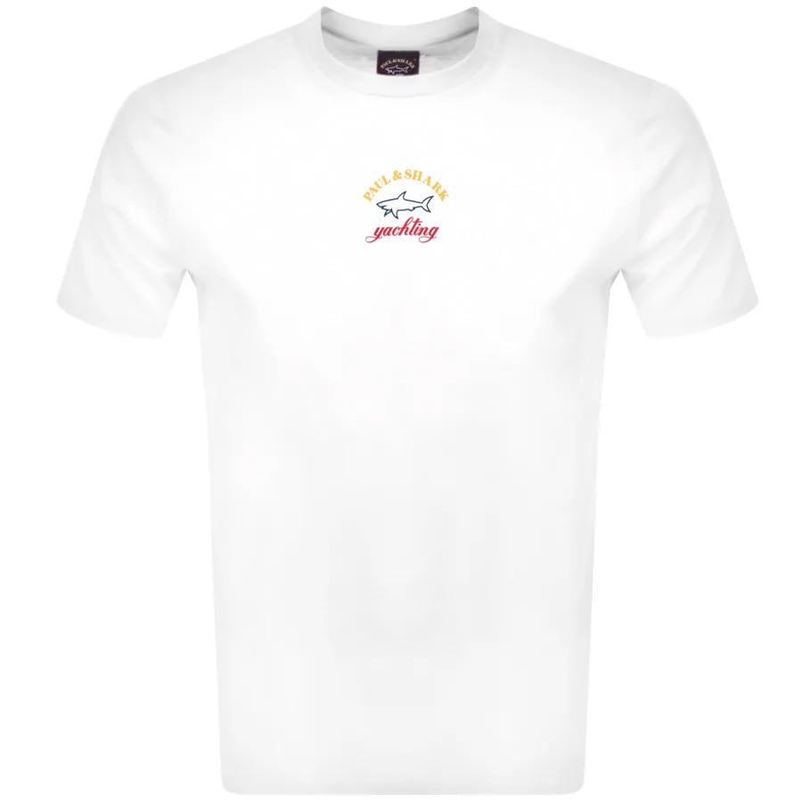 Alternative Image for ProductPaul And Shark Logo T Shirt White1
